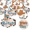 Big Dot of Happiness My First Rodeo - Little Cowboy 1st Birthday Party Hanging Decor - Party Decoration Swirls - Set of 40